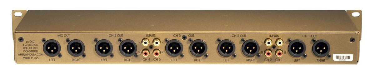 Whirlwind pcDIQ Four-Channel Rack Direct Box - view 2