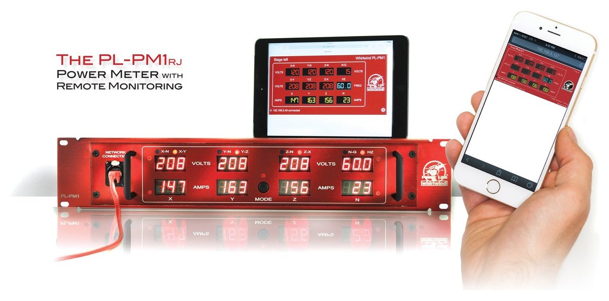 Whirlwind PL-PM1RJ Networked Power Meter product image