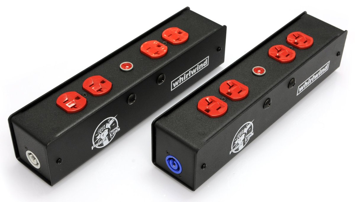 Whirlwind PL1-420-RD powerCON Stringer Box, Red Outlets