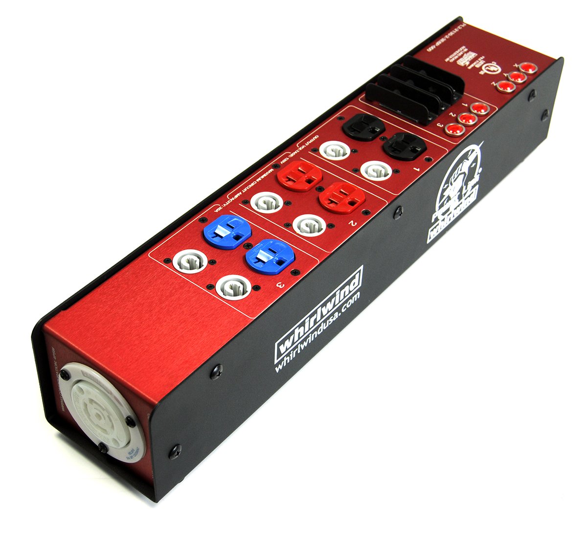 Whirlwind PL2-2130-2-3E6P-000 Stringer, Three Duplex and Six powerCON