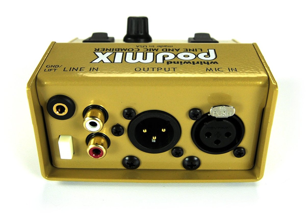 Whirlwind podMIX Passive Mic and Music Mixer - view 2