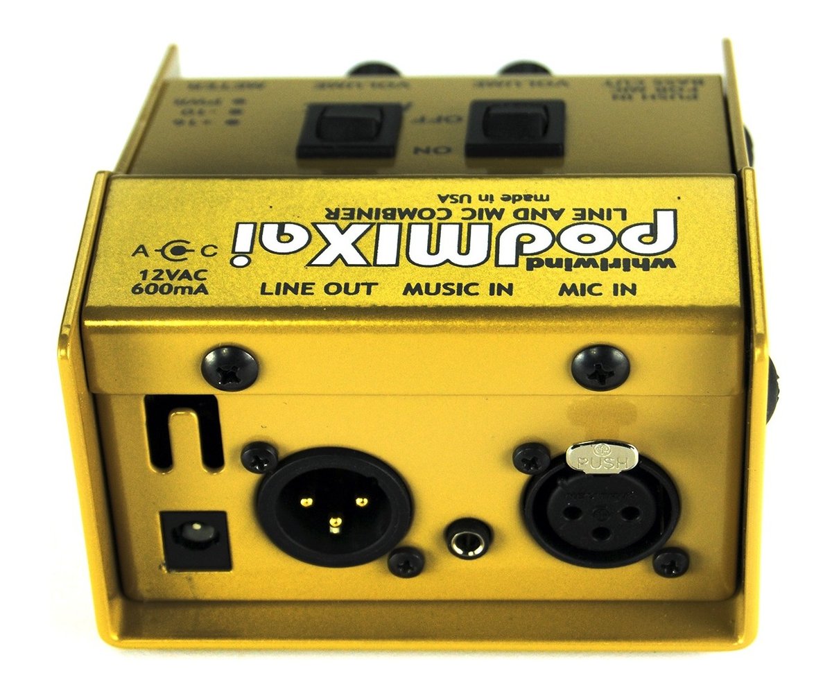 Whirlwind podMIXai Active Mic and Music Mixer