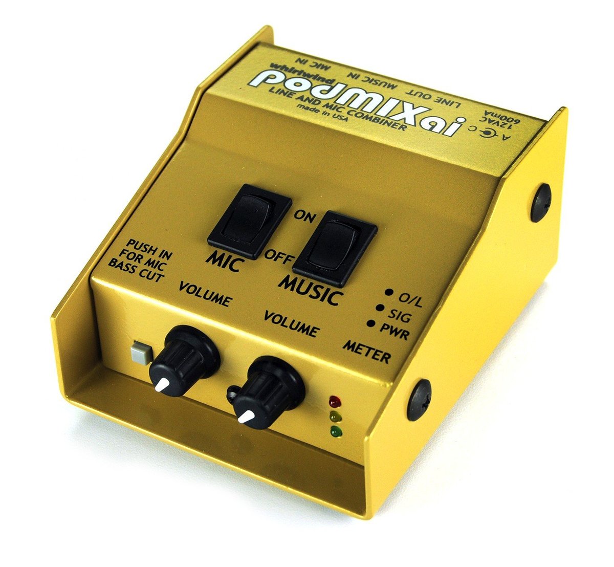 Whirlwind podMIXai Active Mic and Music Mixer - view 2