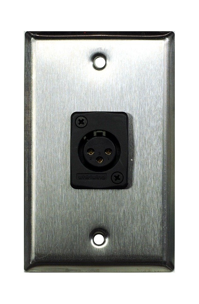 Whirlwind WP1/1FW Wall Plate, One Female XLR