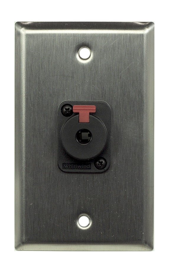 Whirlwind WP1/1QW Wall Plate, One 1/4 in. Jack