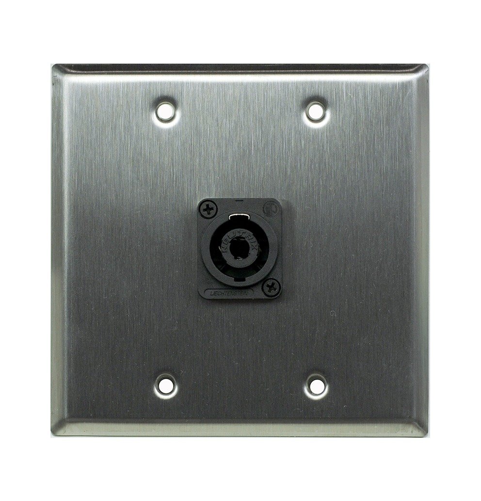 Whirlwind WP2/1NL4 Wall Plate, One Neutrik NL4
