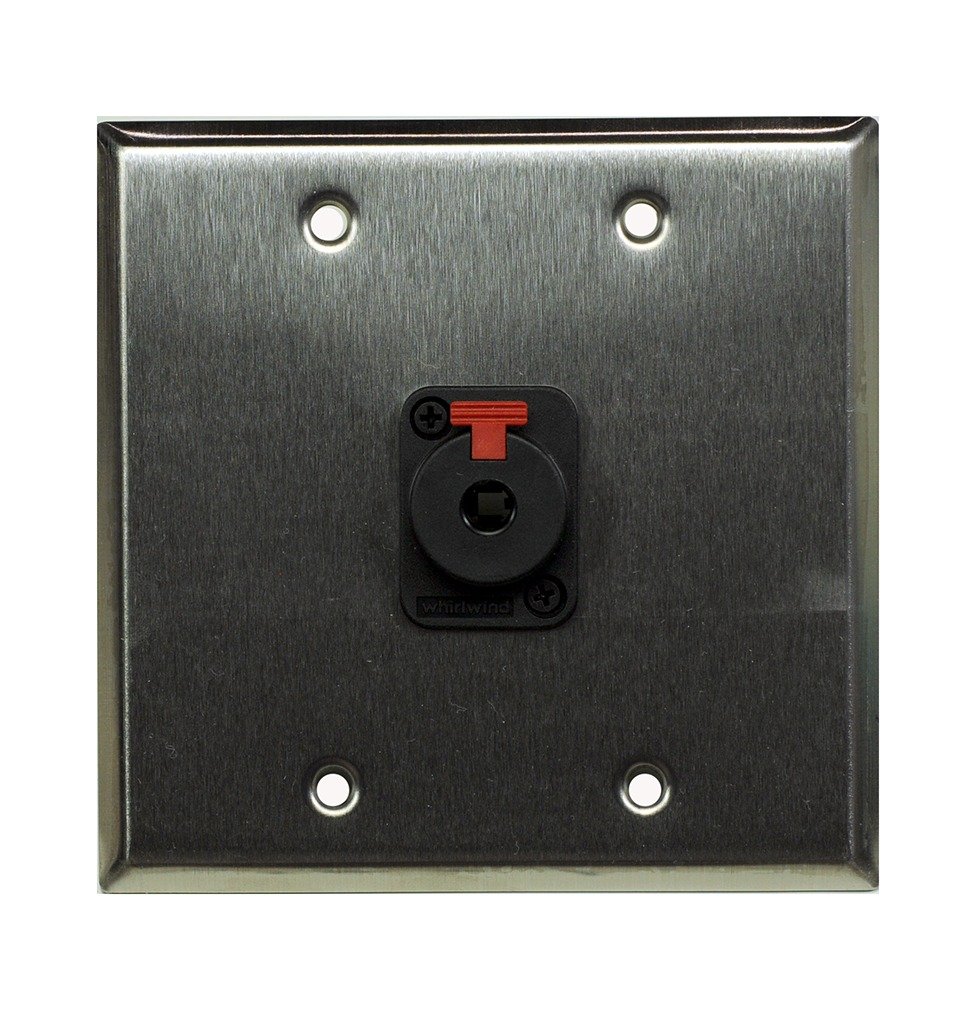Whirlwind WP2/1QW Wall Plate, One 1/4 in. Jack