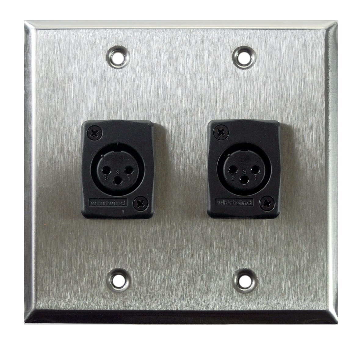 Whirlwind WP2/2FW Wall Plate, Two Female XLR