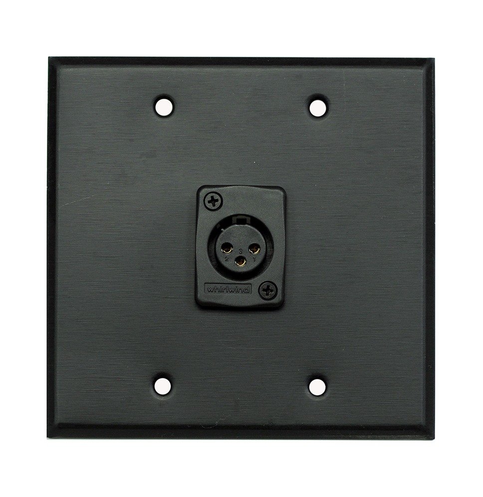 Whirlwind WP2B/1FW Wall Plate, One Female XLR