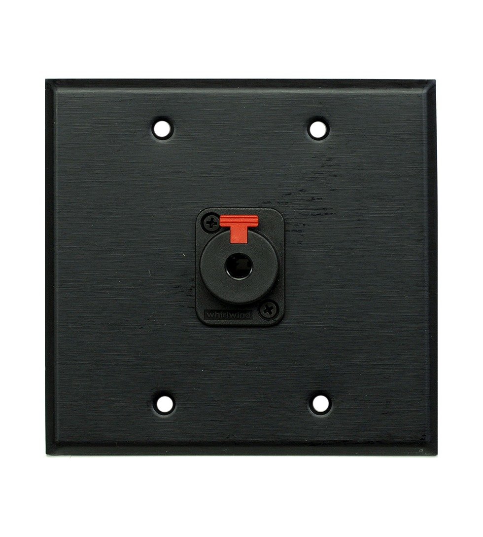Whirlwind WP2B/1QW Wall Plate, One 1/4 in. Jack