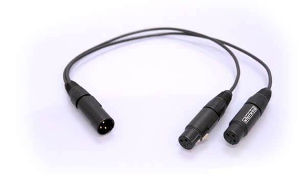 Whirlwind YX2F XLR Y Cable, One Male to Two Female