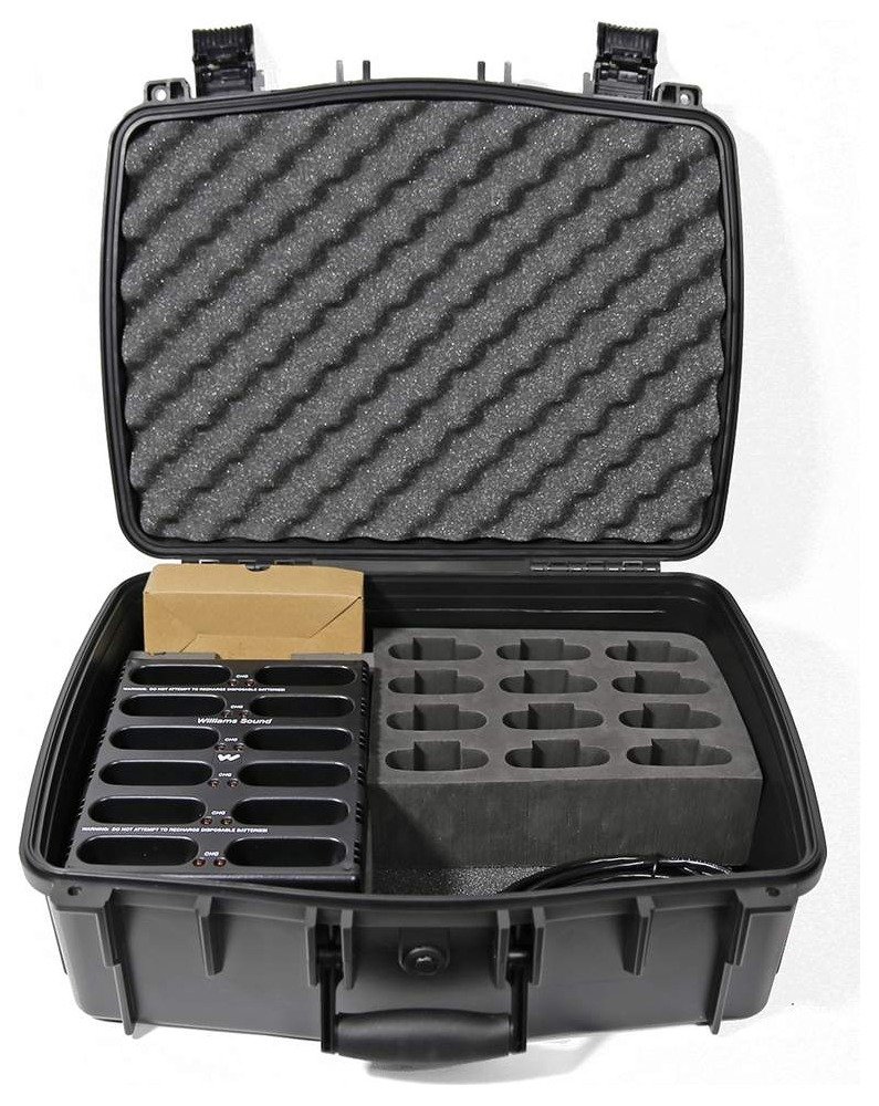 Williams AV Body-pack charger, 12 bay, with case