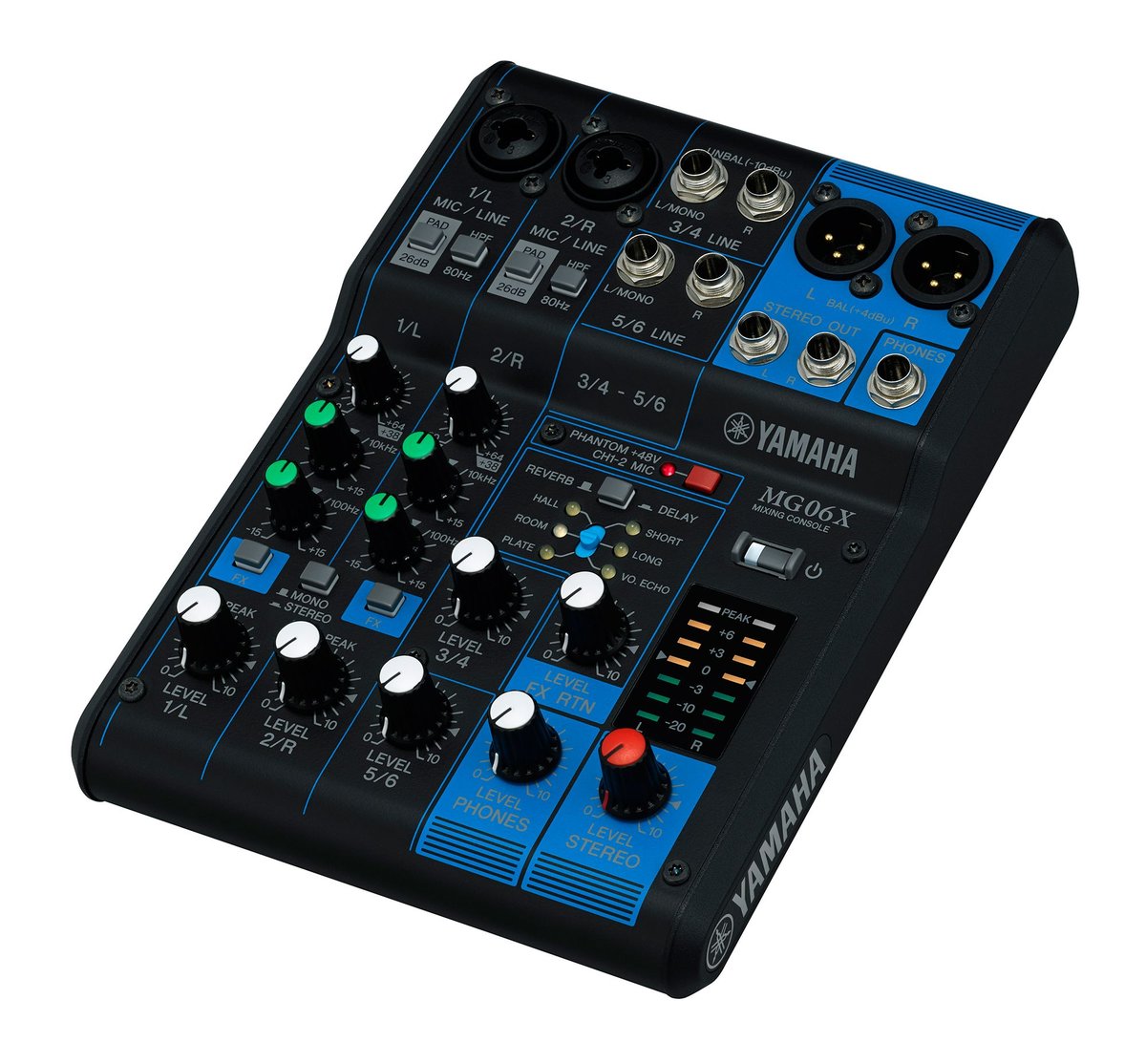 Yamaha MG06 6-Channel Mixing Console - view 2