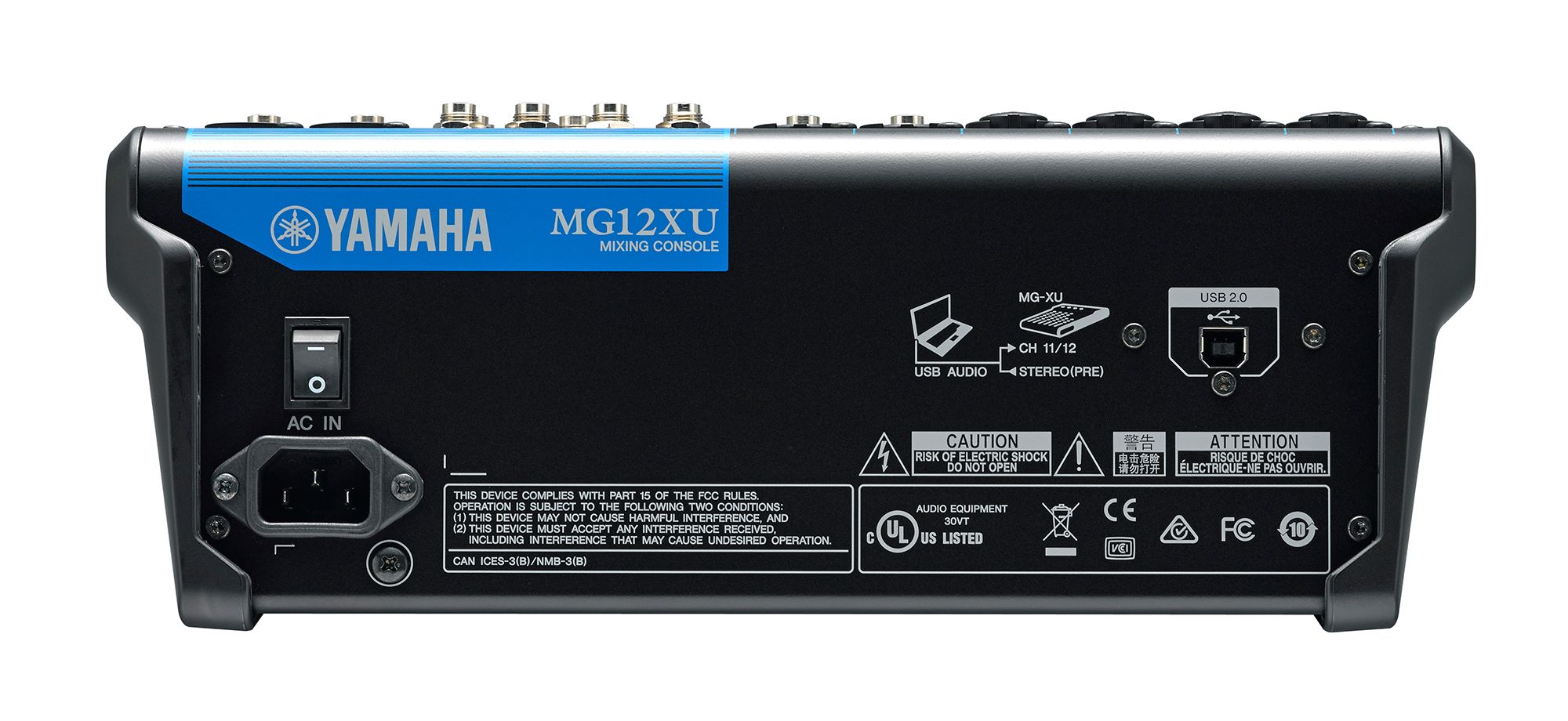 Yamaha MG12XU 12-Channel Mixing Console - view 3