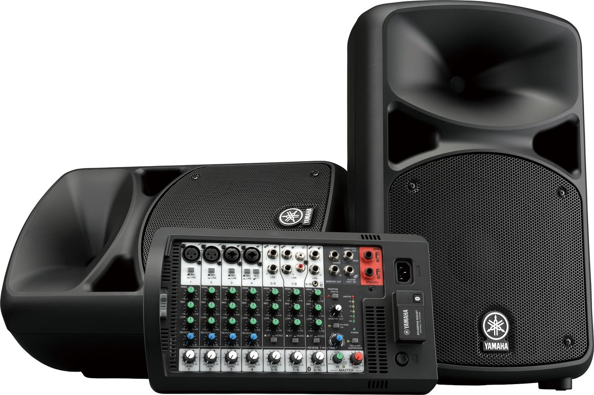 Yamaha STAGEPAS BT Portable PA System (2 Speakers + Detachable Powered Mixer) - view 2