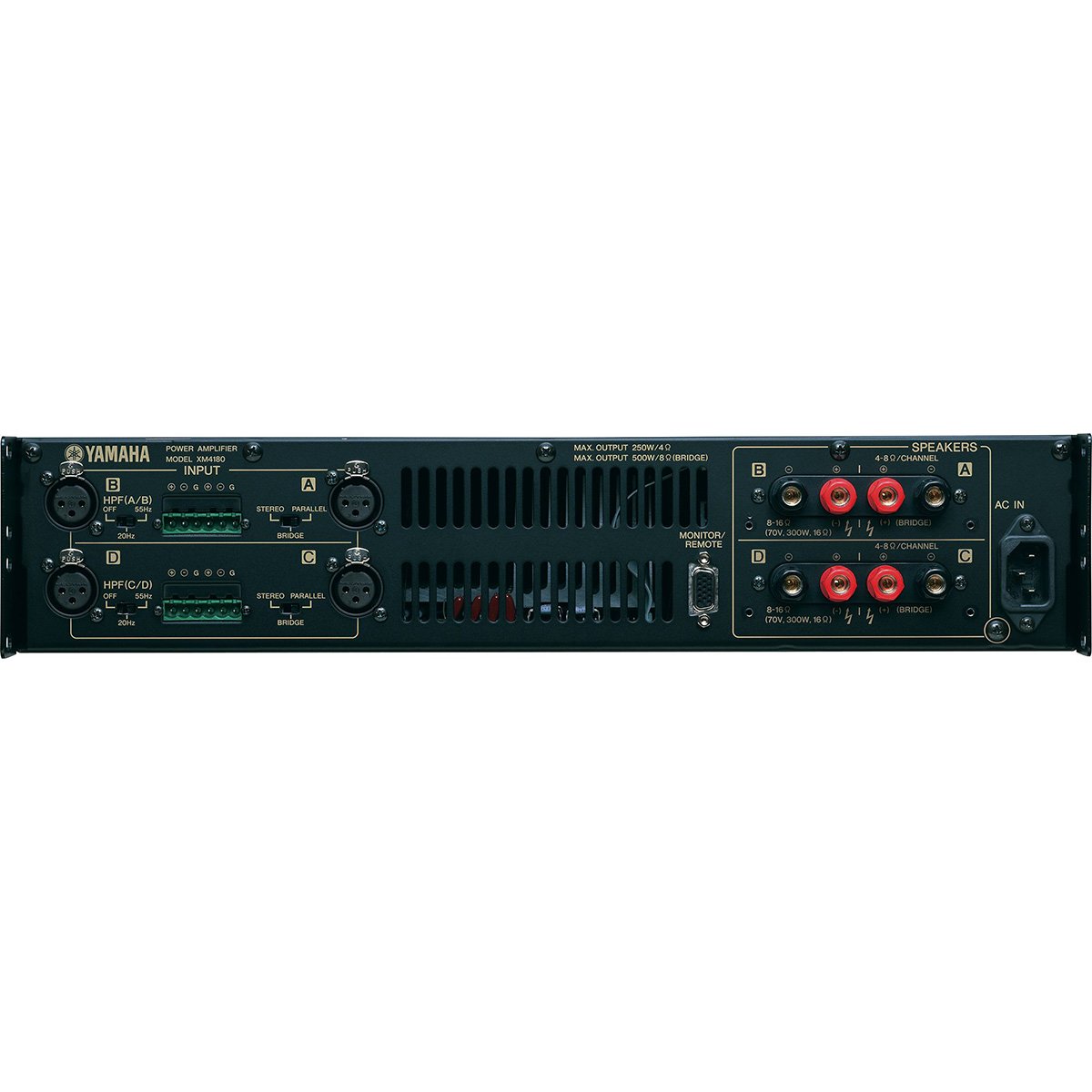 Yamaha XM Series Four-Channel Installation Amplifier - view 3